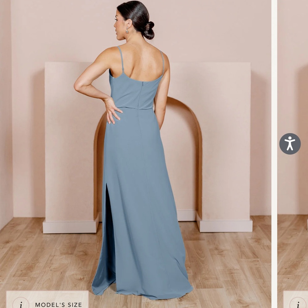 Revelry French Blue Bridesmaids dress